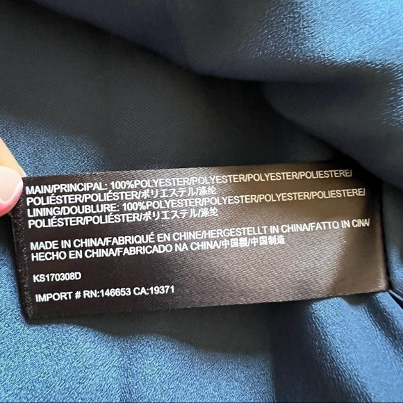 Revolve Keepsake the Label Dress Slow Motion Cold Shoulder Mini in Blue Sz M - Picture 9 of 9